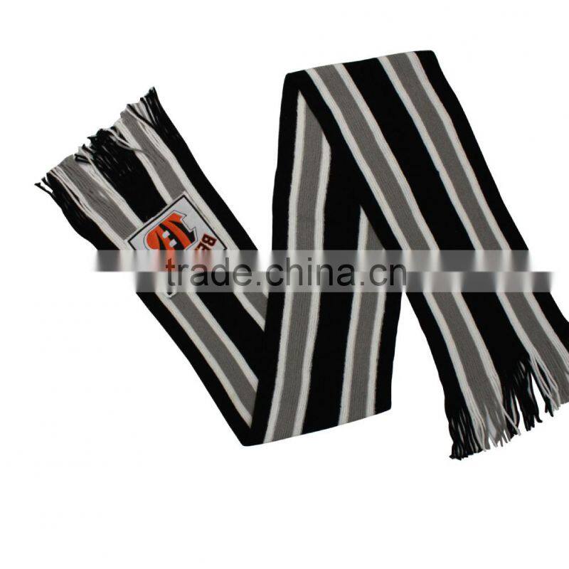 Popular new design acrylic women knit scarf