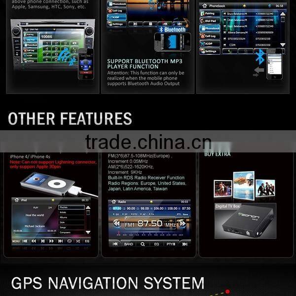EONON GM5154 Gray 7 Inch Digital Touch Screen Car DVD Player with Screen Mirroring Function& Built-in GPS For OPEL