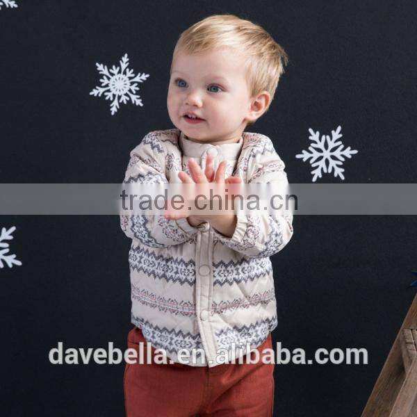 DB1616 dave bella 2014 winter infant coat baby wadded jacket padded jacket outwear winter coat jacket down coat outwear