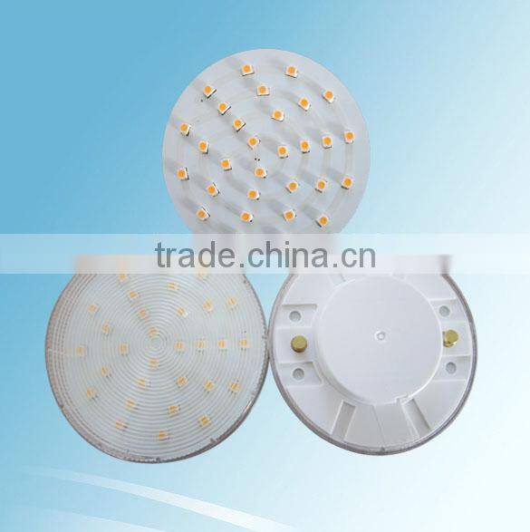 High quality 5.5w gx53 led light 400-450lm plastic&glass