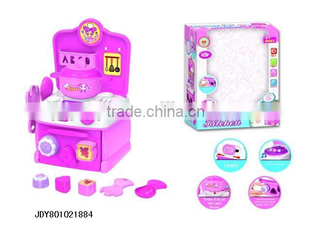 Pretend Play Toy Cookware Plastic Kitchen Tableware Toys Educational Play set