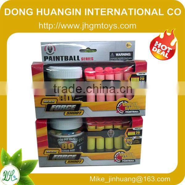 2014 wholesale colorful paintball gun bullet for kids/adult