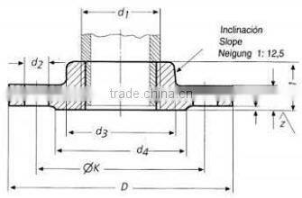 DIN plate carbon steel pipe flange stainless steel flange