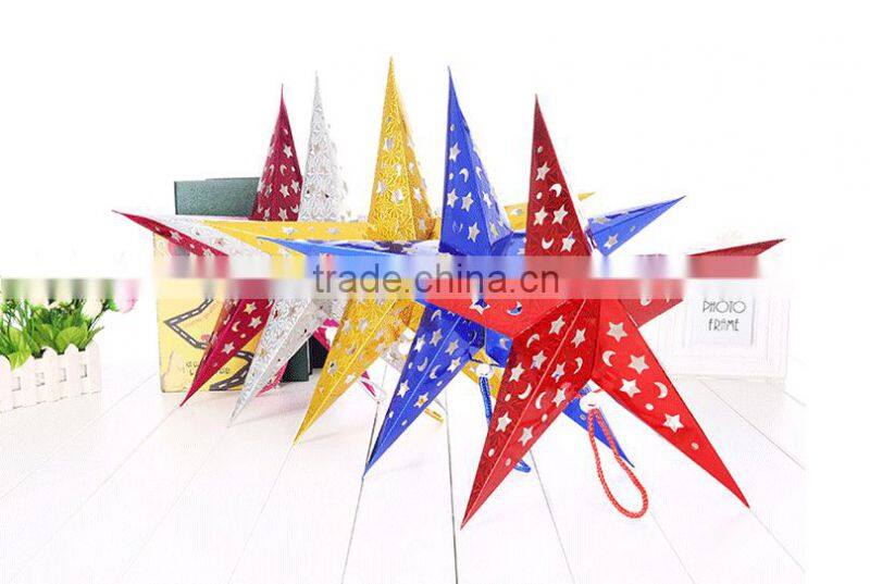 Star shape paper angle ornament for Christmas decoration