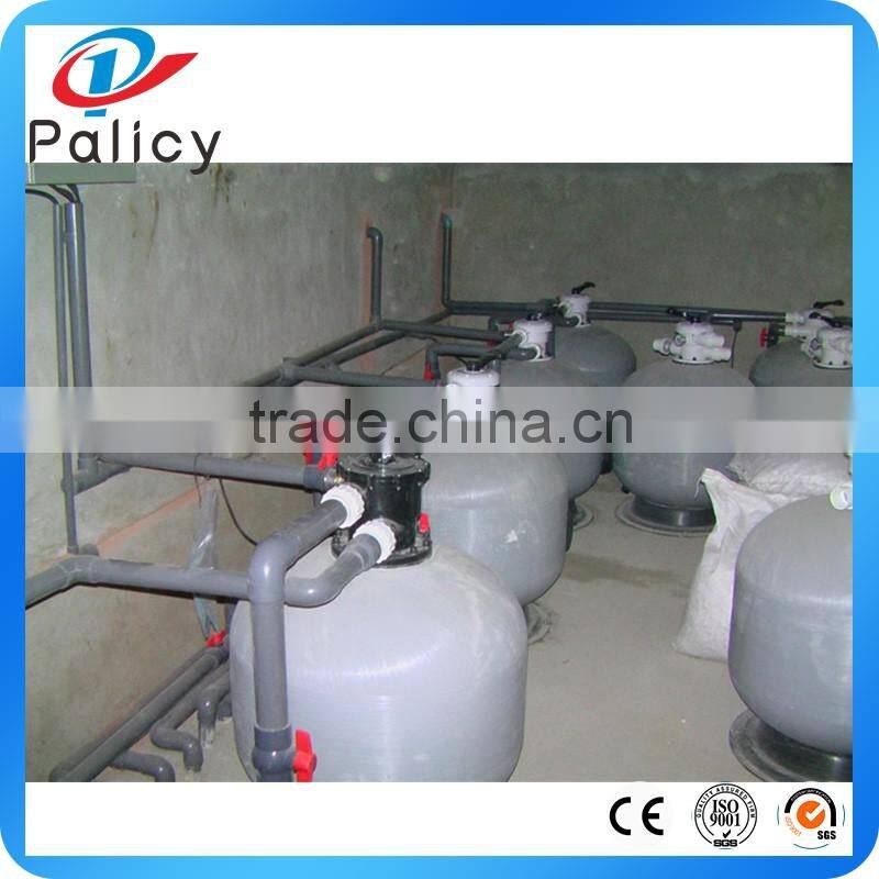 Water treatment top mount portable swimming pool sand filter with pump