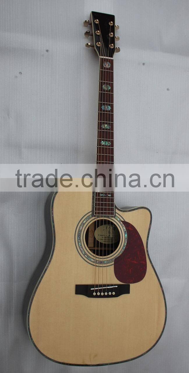 Weifang Rebon D45 cutaway body solid top acoustic guitar