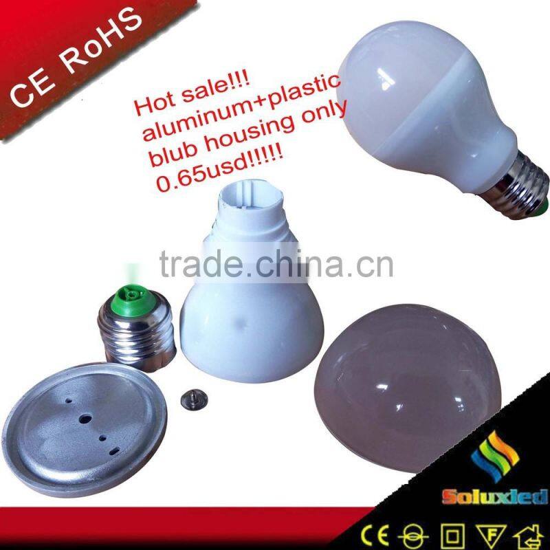 3w/5w/7w/9w led blub housing aluminum+plastic