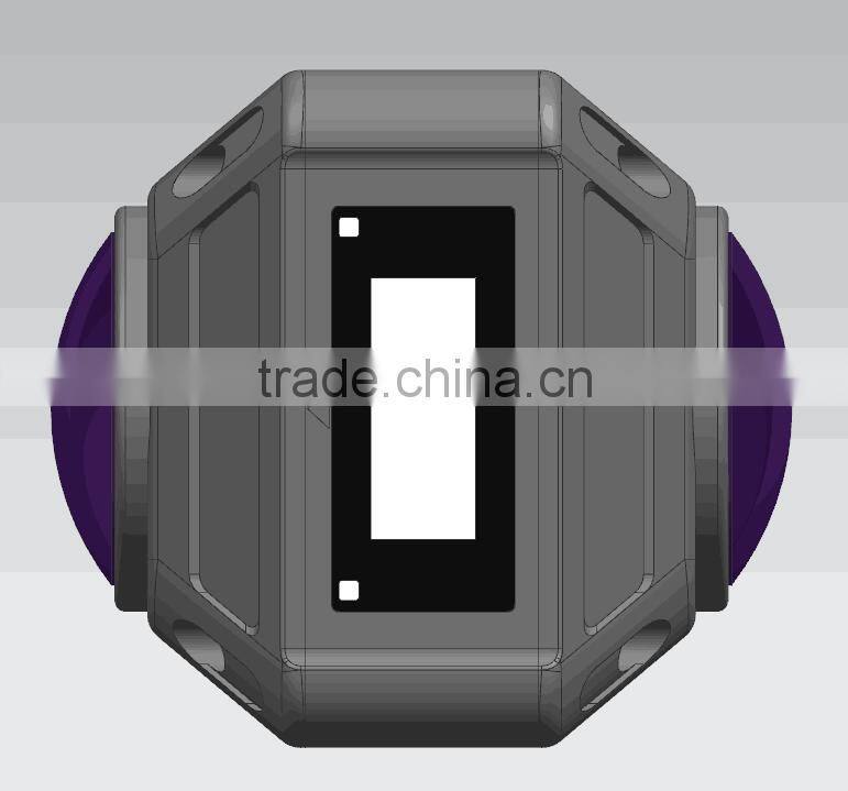 2016 New arrival Go Pro Style dual lens panoview 360 degree all viewer sport action camera