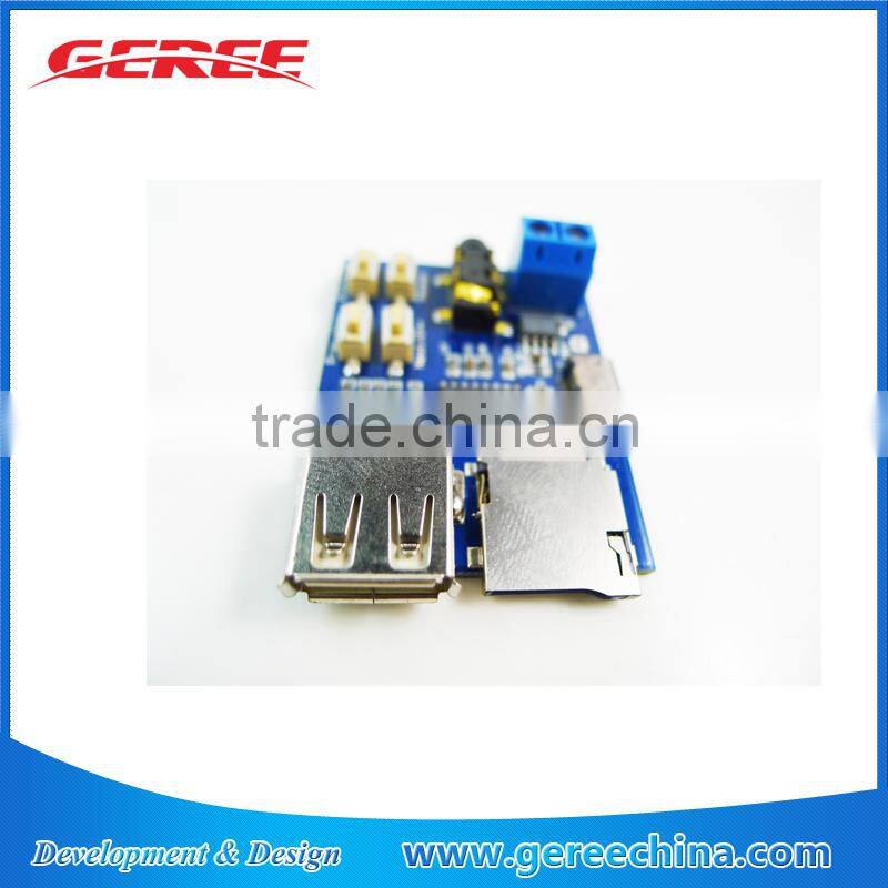 Mp3 nondestructive decoder board Built-in amplifier mp3 module mp3 decoder TF card U disk decoding player