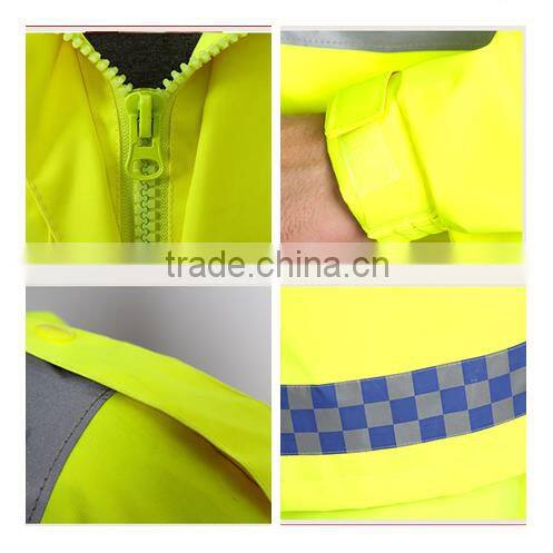 Anhui factory Water-Proof police Raincoat Suit for Man safety police rainsuit