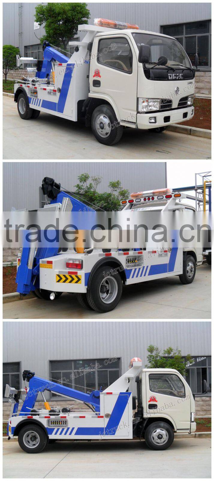 Diesel engine type and flywheel type 5 ton china wrecker towing truck sale