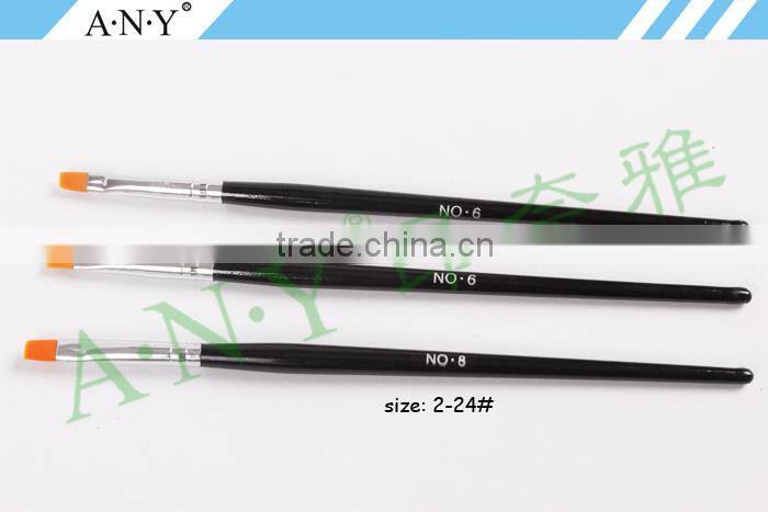 ANY Cheap Wood Handle UV Gel Nails Beauty Design Nail Brush Nail Care Set