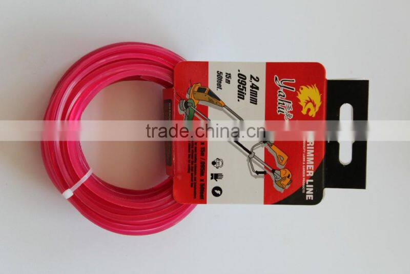 2% discount grass brush cutter colorful Nylon trimmer line
