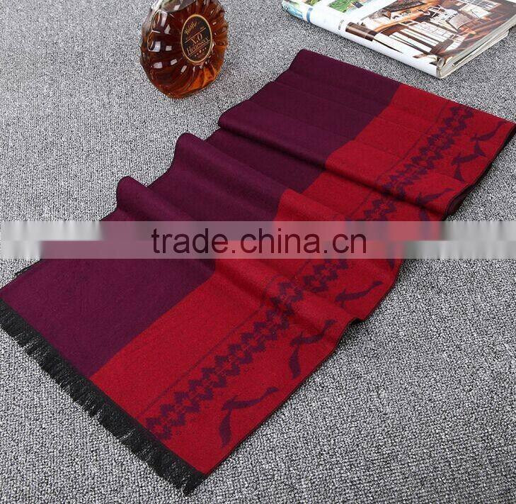 Men Winter Warm Wool Soft Scarf Long Tassel Wrap Pashmina Mens Shawl