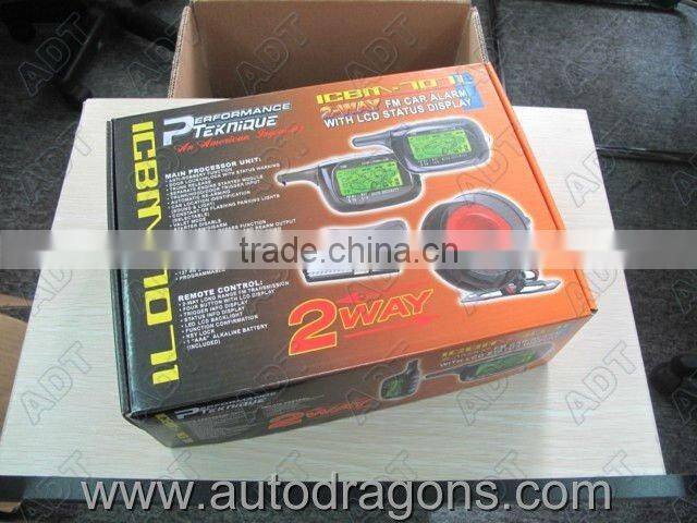 Remote control car alarm security system