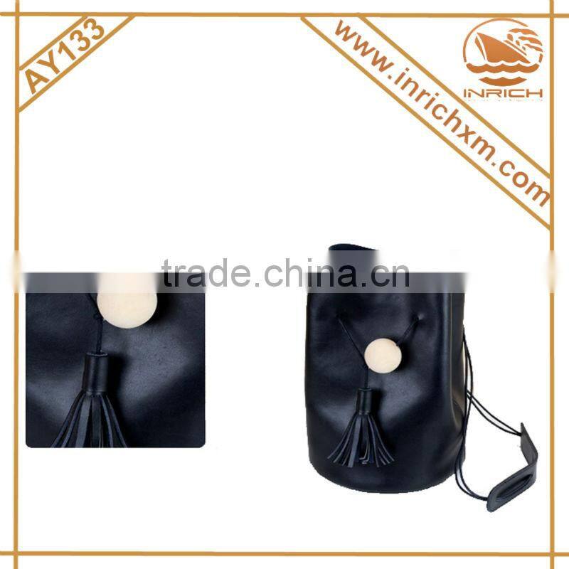 New Arrival Genuine Leather Solid Color Vintage Shoulde Bag,Bucket Bag
