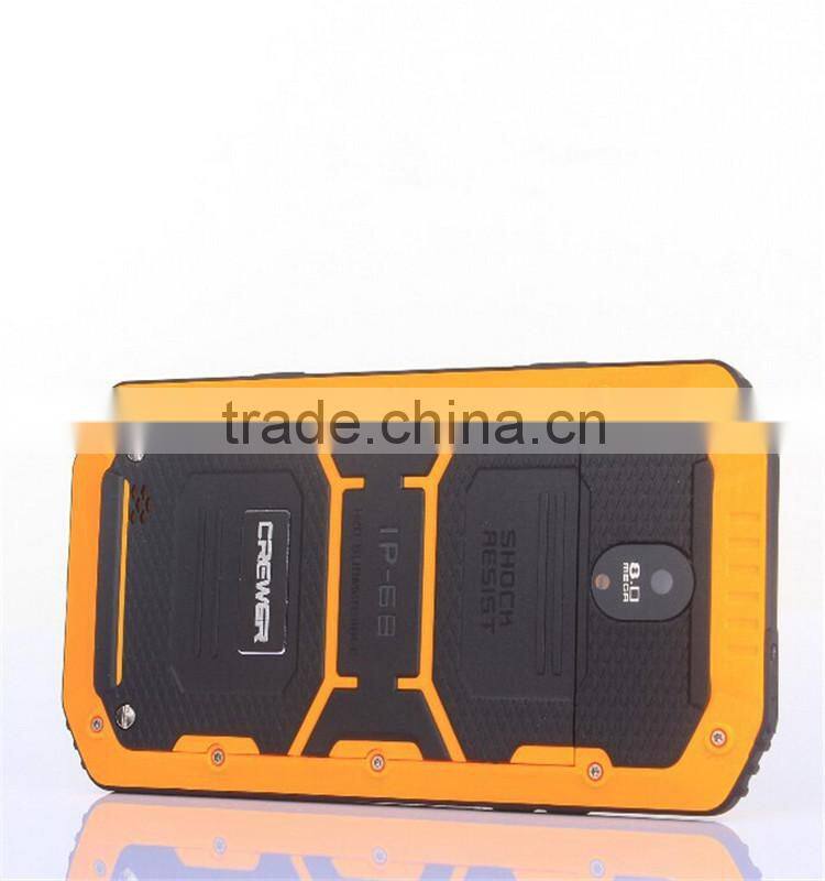 CREWER H5 Waterproof Phone 5 inch IPS Screen 512MB RAM 4GB ROM Android 4.4 3G WCDMA GSM Dual Sim Smart Phone