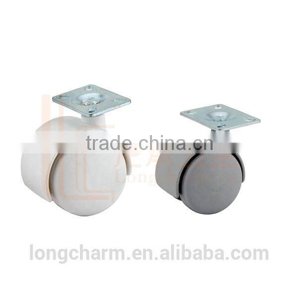 50mm rubber flat castor wheel with plate from Guangzhou Hardware