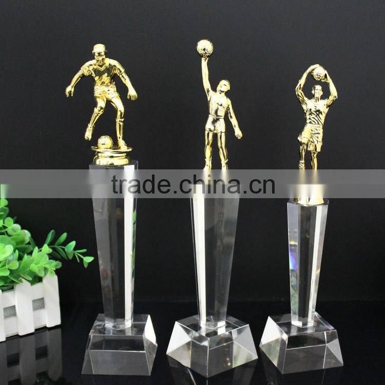 2016 cheap China New medal & crystal sports award trophy