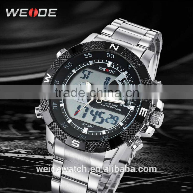 WH1104-3WEIDE 2014 water resistant quartz watch japan movement trendy big watches top 10 wrist watch brands