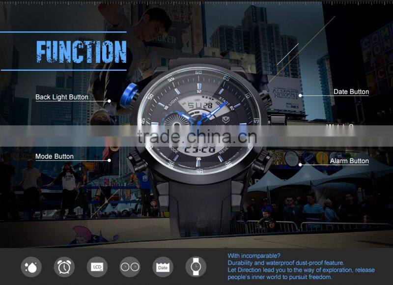 WEIDE Sport Band Watch Wrist Watch Collection PU Wholesale Price Men Watch Alibaba Express