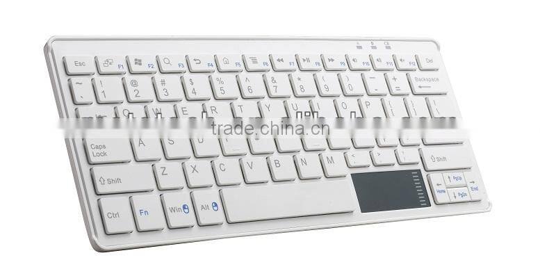 Mini rechargeable bluetooth keyboard with touchpad