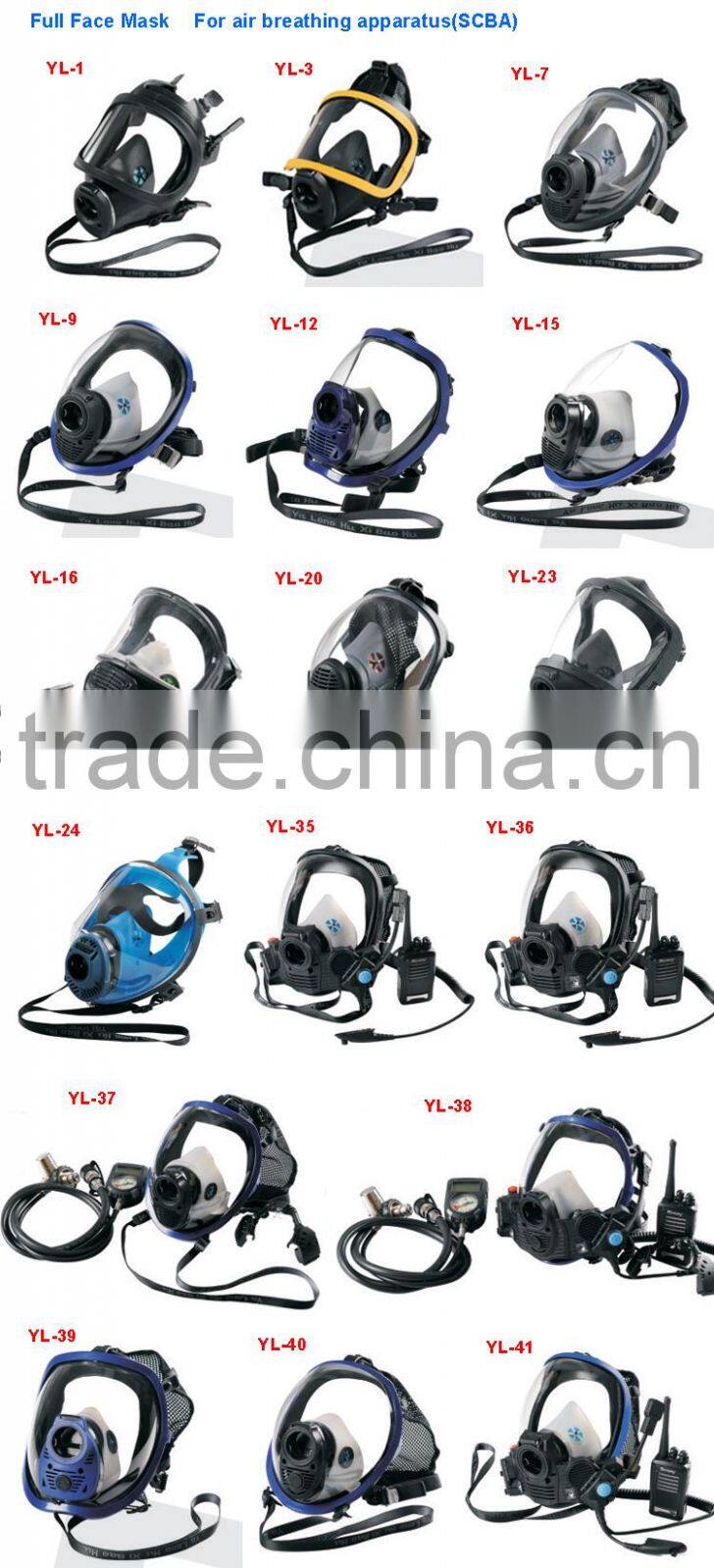 silicone full face smoke filter mask