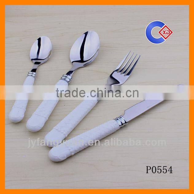 Cheap Plastic Handle Stainless Steel German Flatware