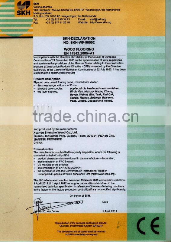 chipboard for Middle east and africa market(ISO CE FSC grade)