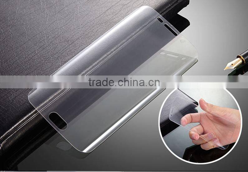3D Full Curved PET Screen Protector For Samsung Galaxy S7 Edge flim,3D Round Toughed Film Screen for S7 for samsung s7 tpu film
