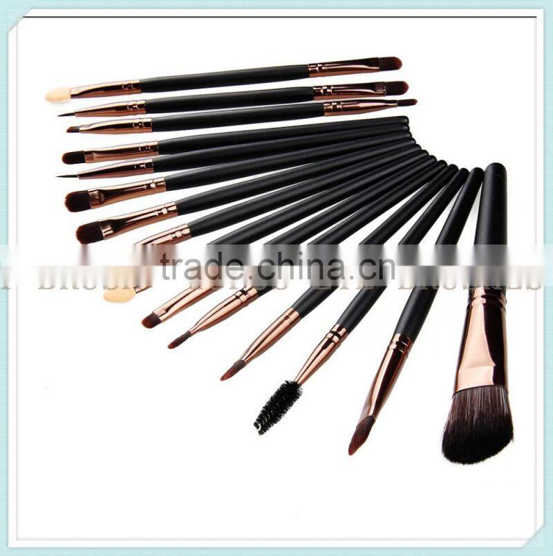 Professional 15pcs Makeup Brushes Set EyeShadow Eyeliner Eyebrow CosmeticTool Kits Make up Powder Foundation Lip Blending Brush