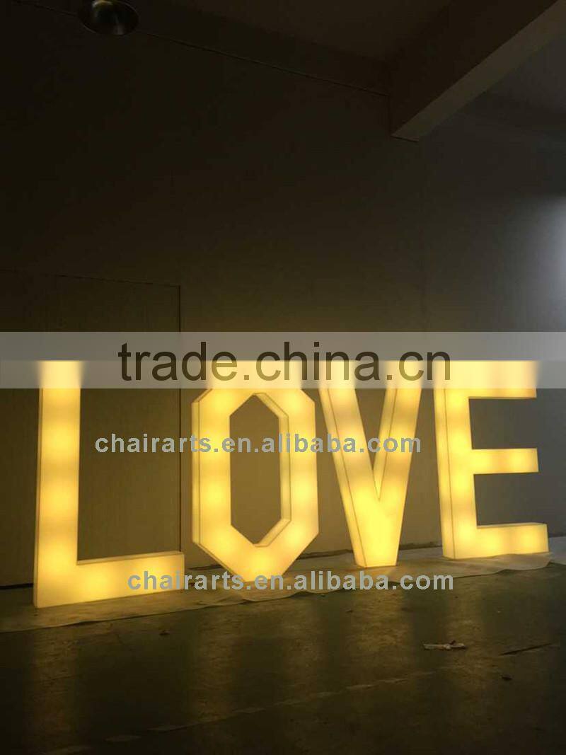 Remote Control LED Acrylic Light Up Light Letters For Sign