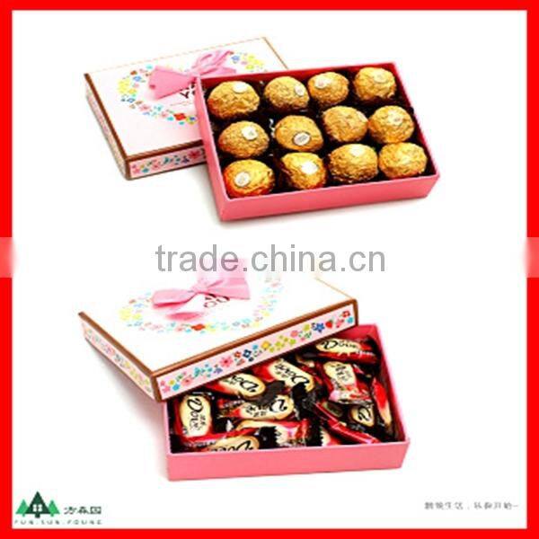 Classic Colorful Fresh Heart Printing Paper Candy Gift Storage Box Wholesale