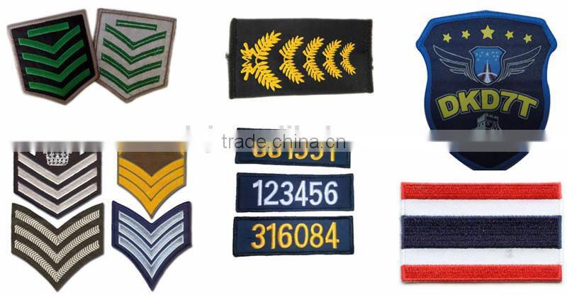 Custom sew-on embroidery label for clothing