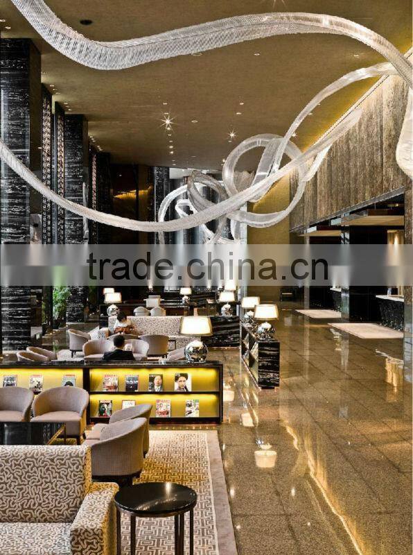 Hotel glass art decoration large scale glass art lighting xo-2013(22)