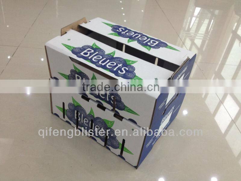 custom vegetable fruit tomato packing corrugated carton box/high quality and cheap price for farm packing
