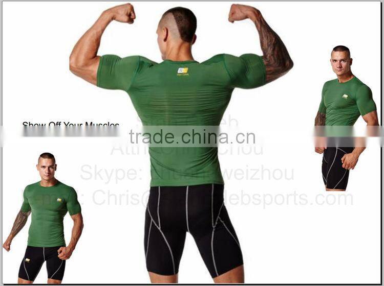 Gym tights Bodybuilding tights Custom climbing Compression Shirts underwear tights garment red blue black white