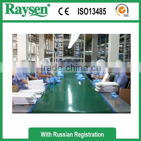 High blue colored disposable nitrile gloves factory/home use