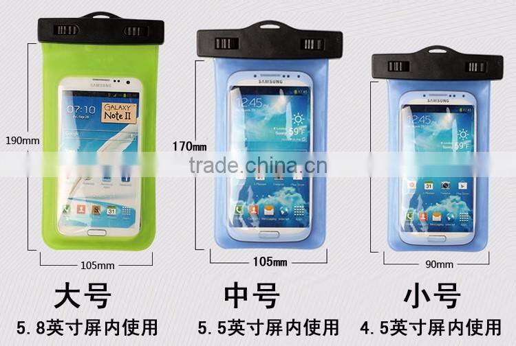 2016 new Universal pvc waterproof mobile phone case for smartphone