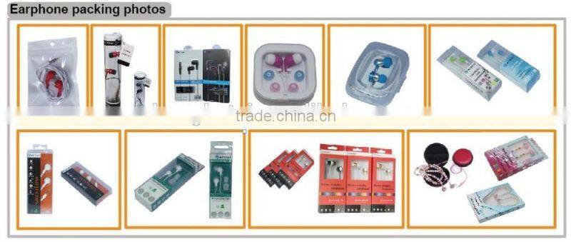 good quality in-ear earhook with wholesale hot selling earphone