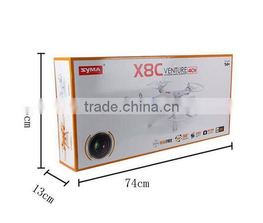 2016 High quality quadcopter drone with camera syma X8C RC Drone with camera HD 2MP Wide Angle Camera 2.4G 4CH 6 Axis drone