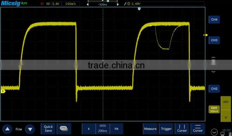 Shenzhen low price digital tablet oscilloscope 150MHz bandwidth DSO oscilloscope