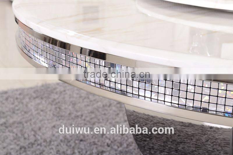 China popular dining room round marble table