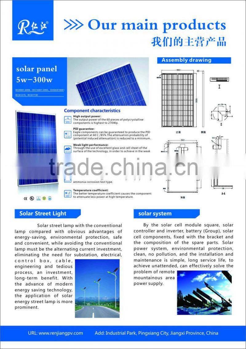 RJ 24W LED Lighting solar pv street lamps with pole for garden,street,park,pathway,highway Application