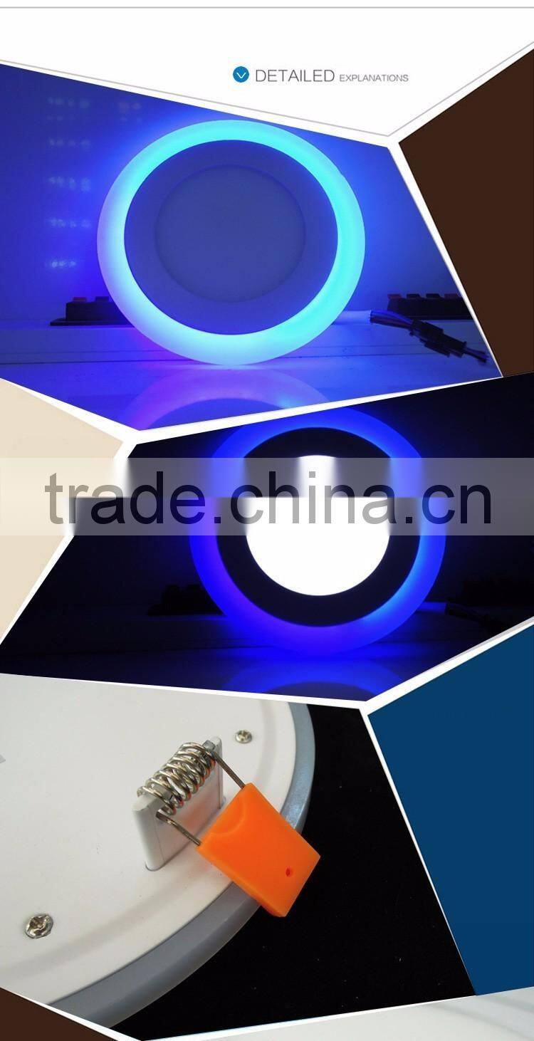 New Design 3 Modes Round Square recessed led Panel Down Light 16W