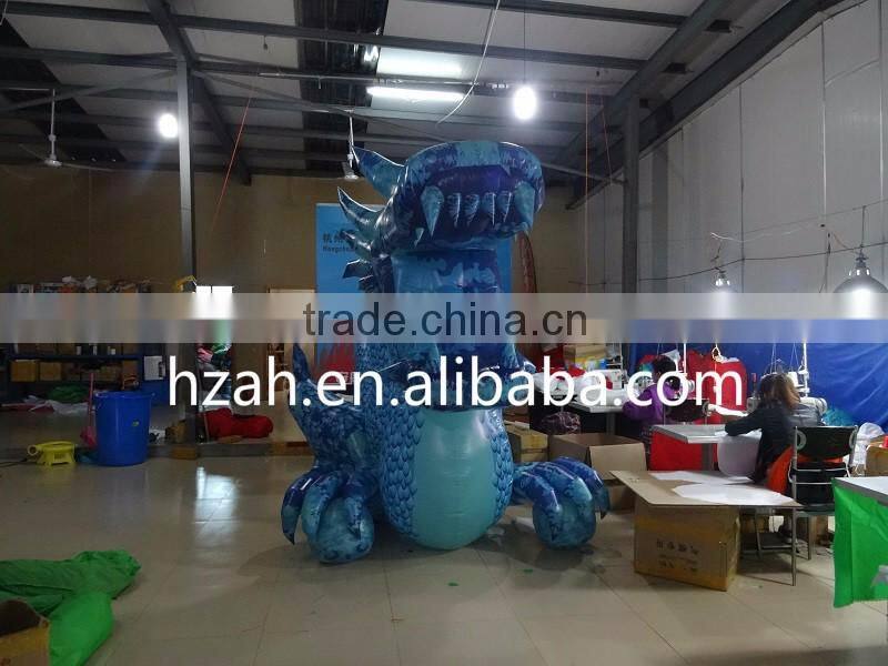 Giant Inflatable Blue Chinese Dragon for Advertising Decoration