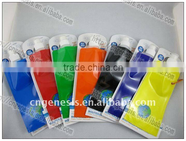 1 litre collapsible water bottle /sports foldable water bottle