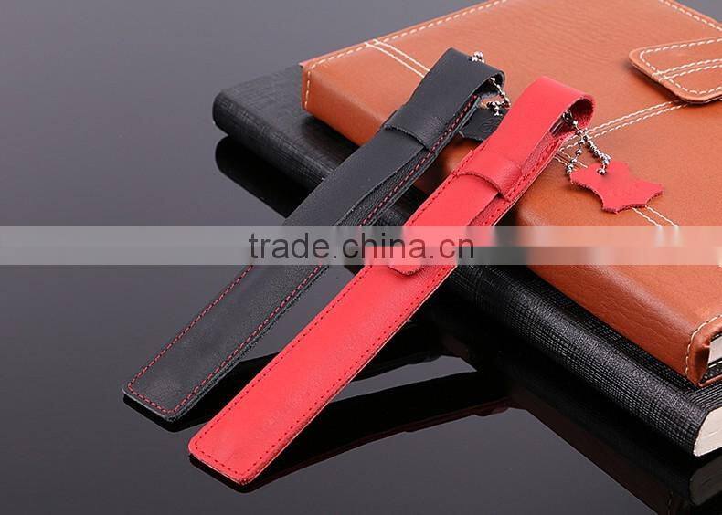 Cheaper Customized Genuine Leather Pen Pouch