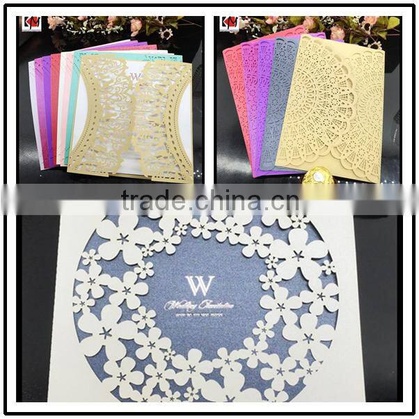 Wholesale luxury handmade wedding banquet invitation card