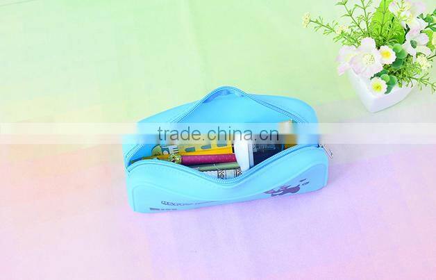 Customize silicone pencil bag ,wholesale pencil box,high capacity pencil case